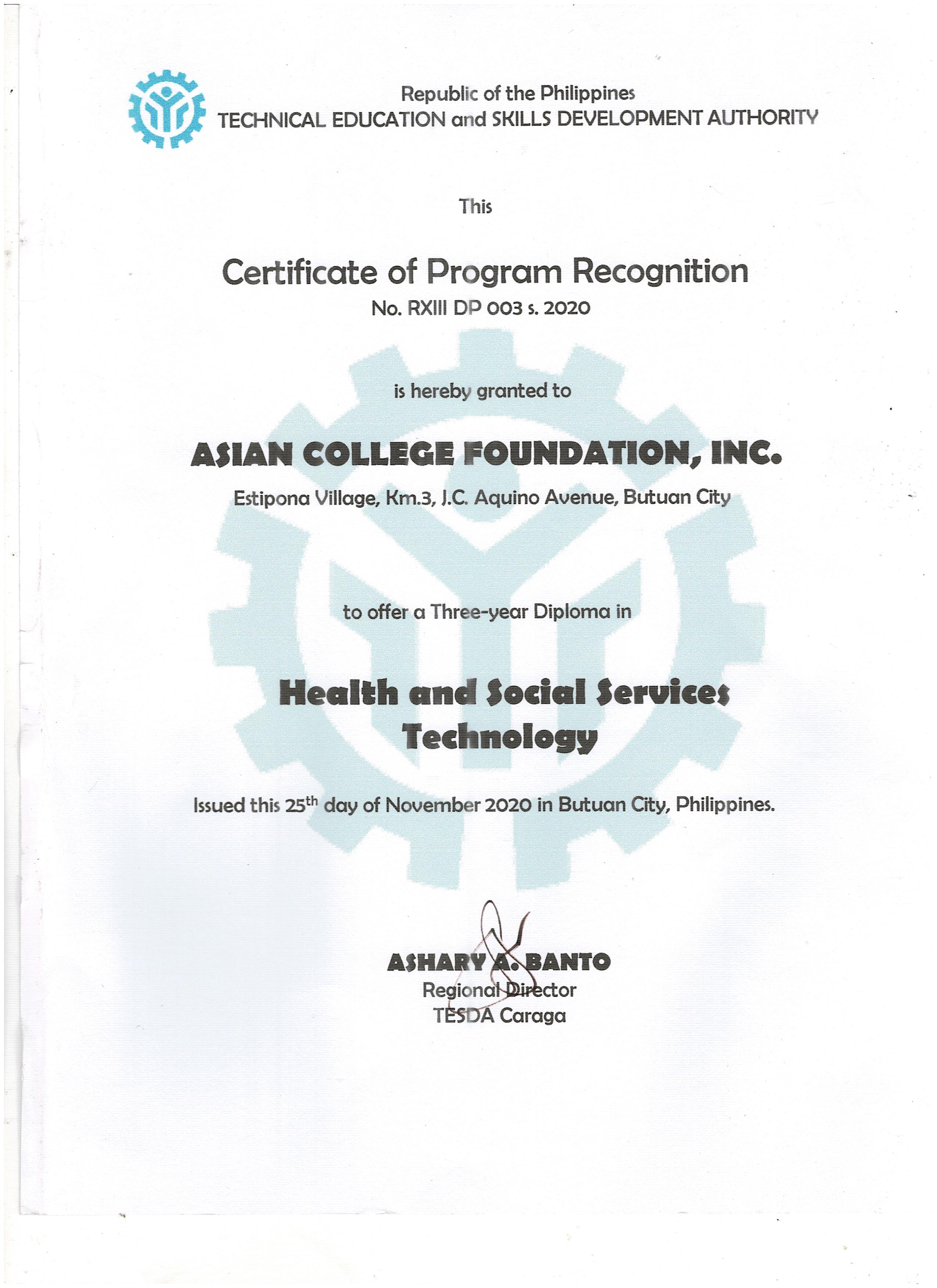 TESDA-Recognition cover