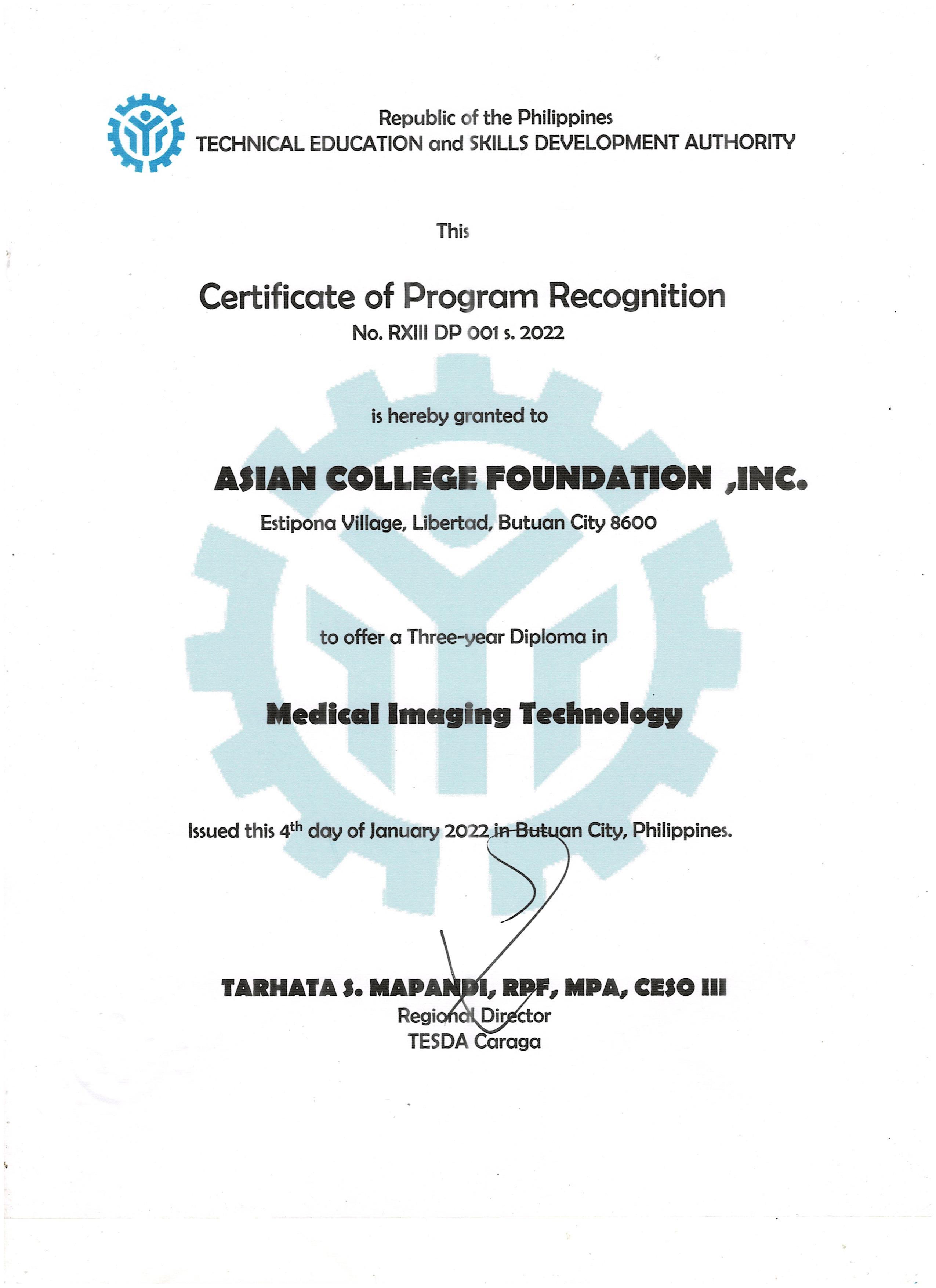 TESDA-Recognition cover